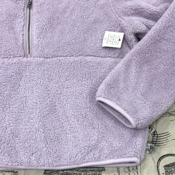 Core Life Quarter-Zip Faux Shearling Pullover - Picture 4 of 6